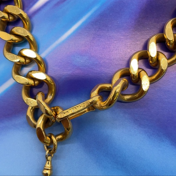 AUTH Chanel Gold Chunky Chain Belt or Necklace 85cm - Picture 7 of 7